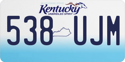 KY license plate 538UJM