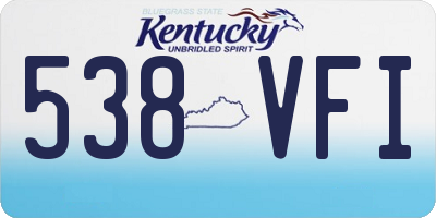 KY license plate 538VFI