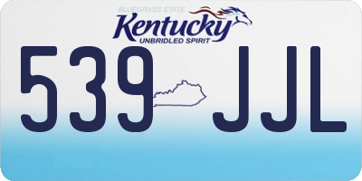 KY license plate 539JJL