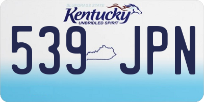 KY license plate 539JPN