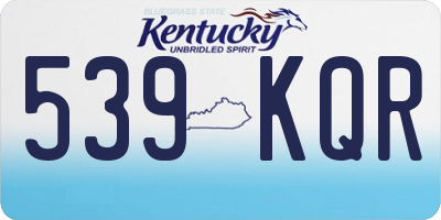 KY license plate 539KQR