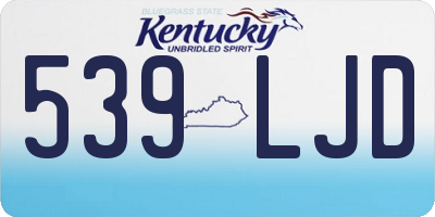 KY license plate 539LJD