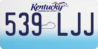 KY license plate 539LJJ