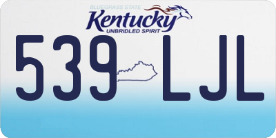 KY license plate 539LJL