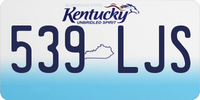 KY license plate 539LJS