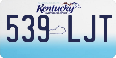 KY license plate 539LJT
