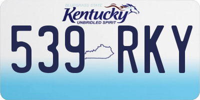 KY license plate 539RKY