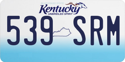 KY license plate 539SRM
