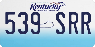 KY license plate 539SRR
