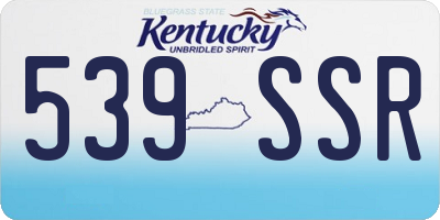 KY license plate 539SSR