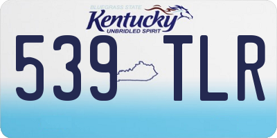KY license plate 539TLR