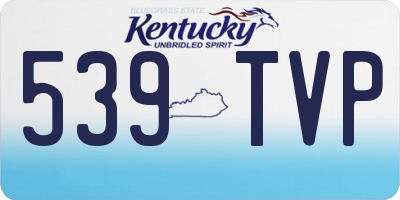 KY license plate 539TVP