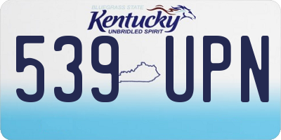 KY license plate 539UPN