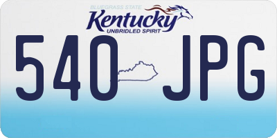 KY license plate 540JPG