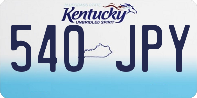 KY license plate 540JPY