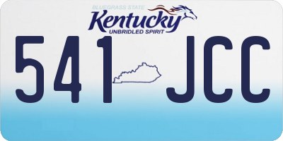 KY license plate 541JCC