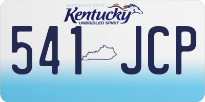 KY license plate 541JCP