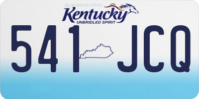 KY license plate 541JCQ