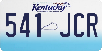 KY license plate 541JCR