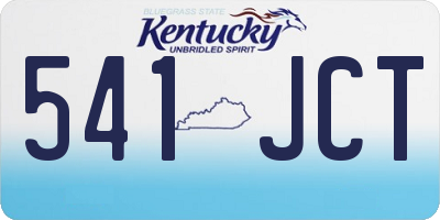 KY license plate 541JCT
