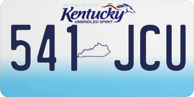 KY license plate 541JCU