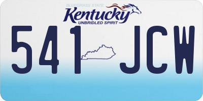 KY license plate 541JCW