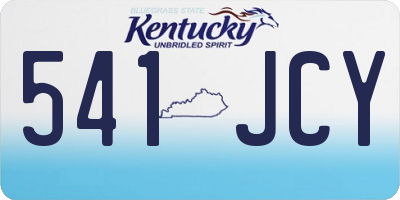 KY license plate 541JCY