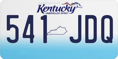 KY license plate 541JDQ
