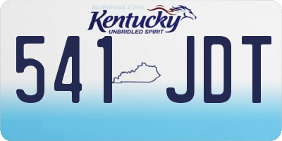 KY license plate 541JDT