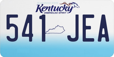 KY license plate 541JEA