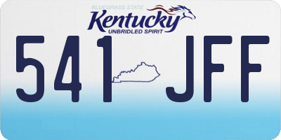 KY license plate 541JFF