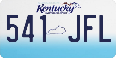 KY license plate 541JFL