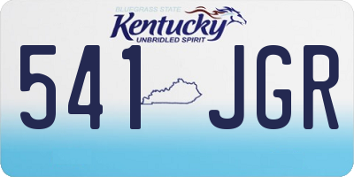 KY license plate 541JGR