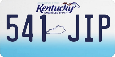 KY license plate 541JIP