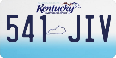 KY license plate 541JIV