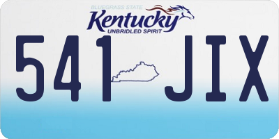 KY license plate 541JIX