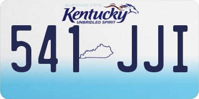 KY license plate 541JJI
