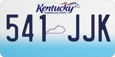 KY license plate 541JJK