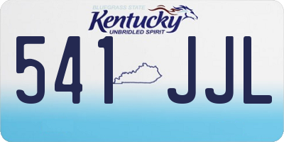 KY license plate 541JJL