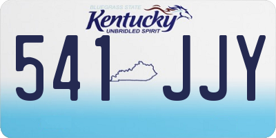 KY license plate 541JJY