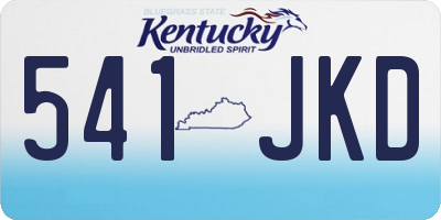 KY license plate 541JKD