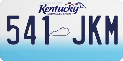 KY license plate 541JKM