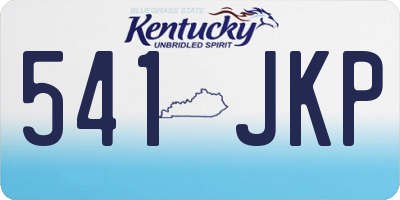 KY license plate 541JKP