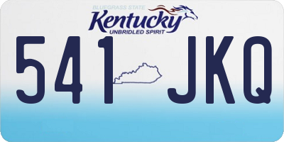 KY license plate 541JKQ
