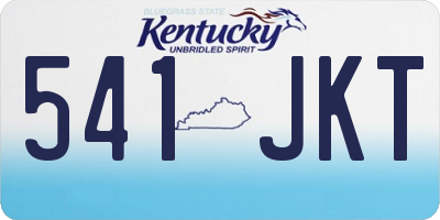 KY license plate 541JKT