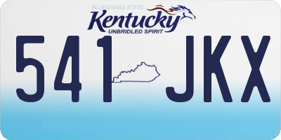 KY license plate 541JKX