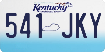 KY license plate 541JKY