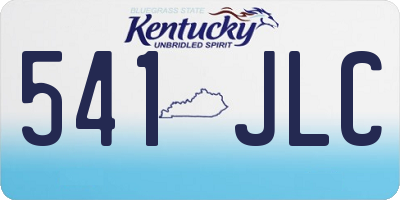 KY license plate 541JLC