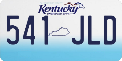 KY license plate 541JLD