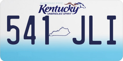 KY license plate 541JLI
